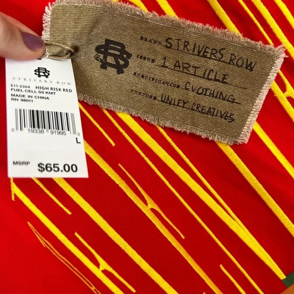 Strivers Row Relentless Fuel Cell Short Sleeve Red T Shirts Size L - Picture 7 of 12